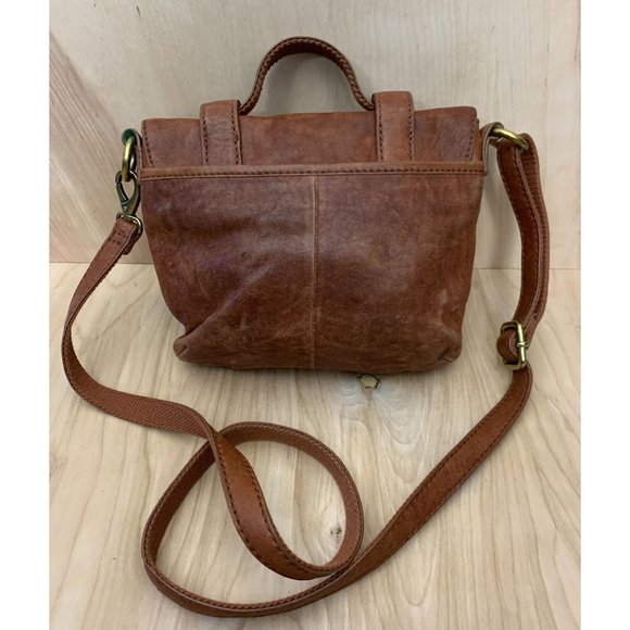 Fossil Bags Vintage Fossil Leather Mini Messenger Bag Purse Poshmark